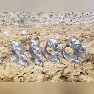 Arthur Court (4) Elephant Napkin Rings